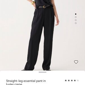 NWTJ. Crew Black Straight-Leg Pants